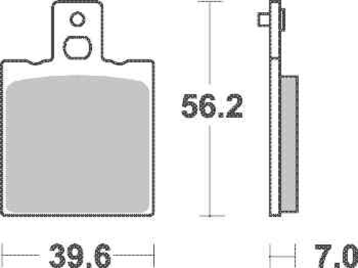 Obrázek z SBS Brzdové destičky 519HF 