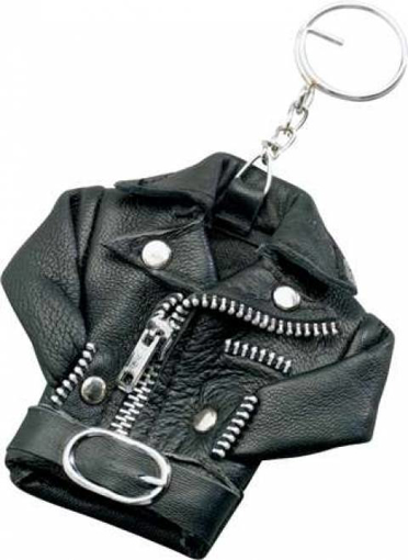 Obrázek z Přívěšek na klíče kožená bunda křivák 