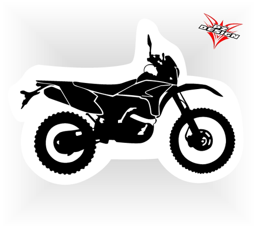 Obrázek z Samolepka motorky Ostré enduro  