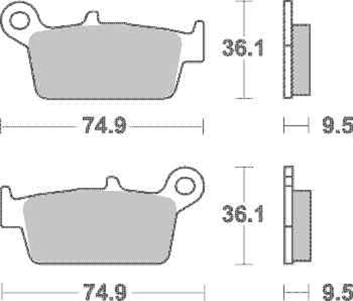 Obrázek z SBS Brzdové destičky 604HF 