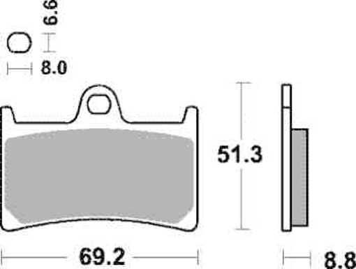 Obrázek z SBS Brzdové destičky 634HF 