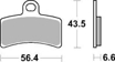 Obrázek z SBS Brzdové destičky 815HF 