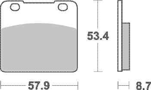 Obrázek z SBS Brzdové destičky 577HS 