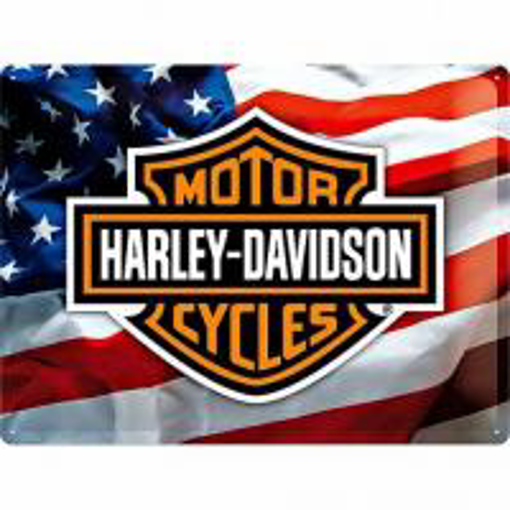 Obrázek z Plechová cedule USA logo Harley Davidson 