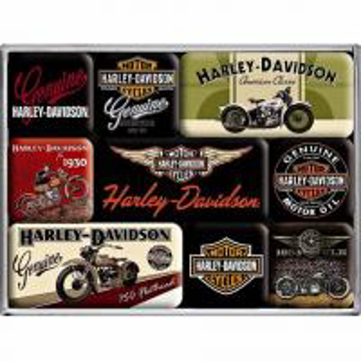 Obrázek z Magnety - 9 ks - Harley Davidson - NOVINKA 