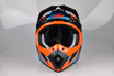 Obrázek z LAZER MX8 X-Team Karbon, Barva: černý karbon - modrá - oranžová - matná 